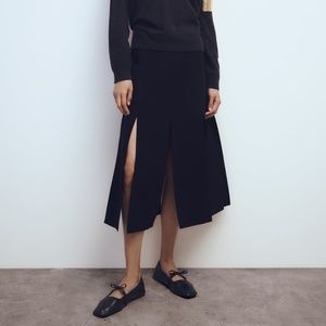 Zara Ballet Flats with Bow Trim Size 6.5